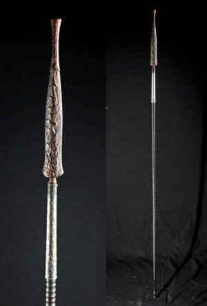 Rare / Tall 19th C. Javanese Royal Guard Tombak Spear