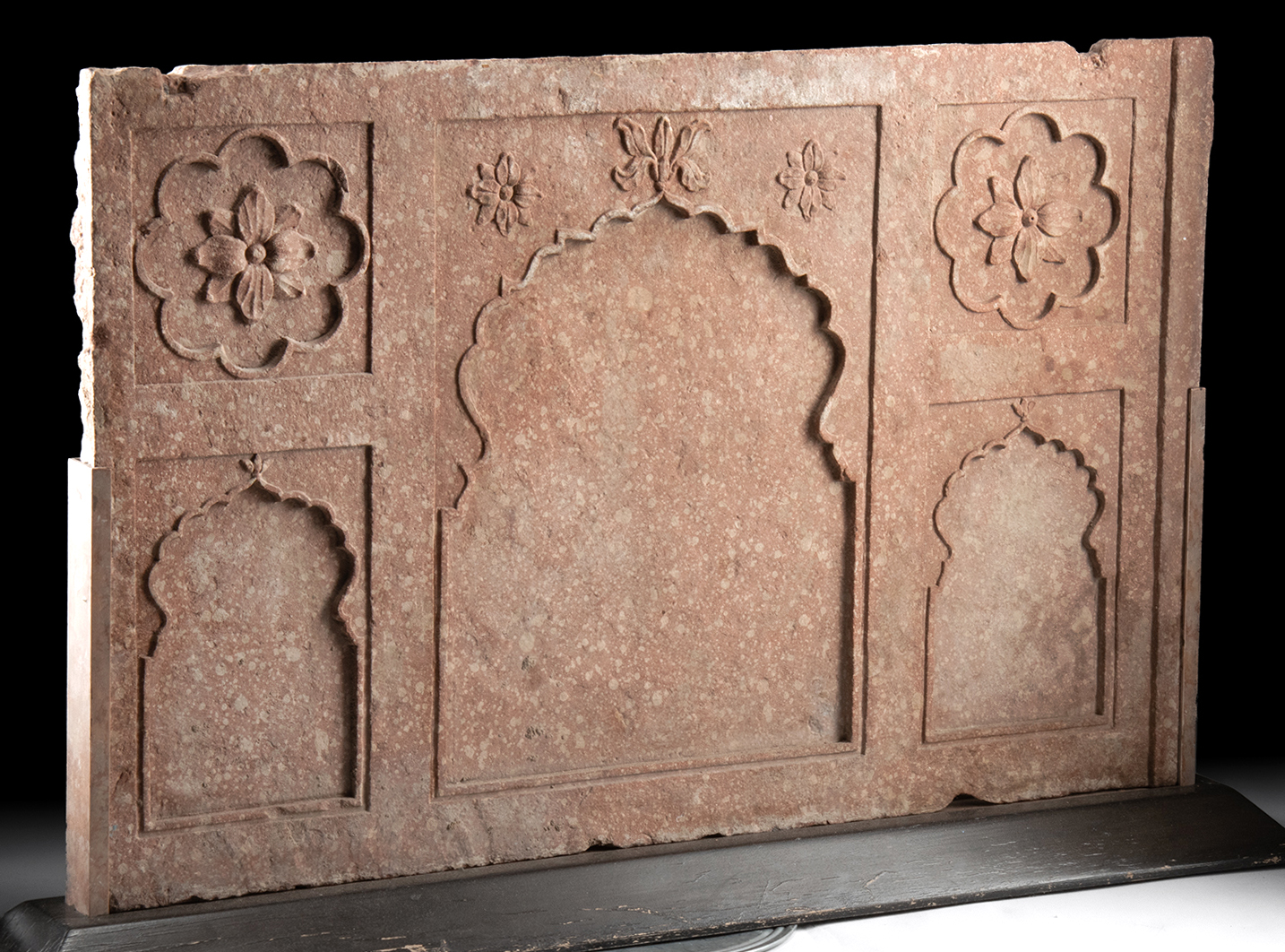 Lot 70, Auction 3/19/2026: Indian Mughal 18th C. Sandstone Panel, ex-Sotheby's
