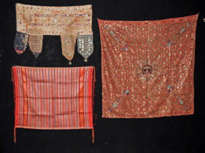 Lot 74a, Auction 3/19/2026: Indian Embroidery, Mirror Textiles & Laos Silk Cloth