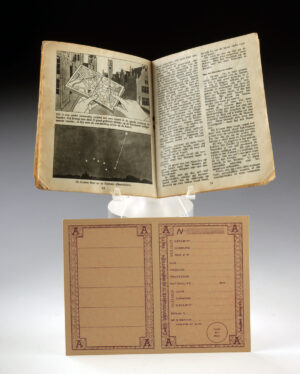 Lot 311f, Auction 3/19/2026: WWII Belgian Resistance Booklet and French Ration Card