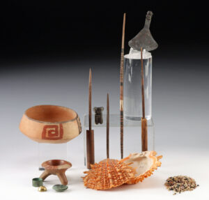 Lot 213a, Auction 3/19/2026: Andean & Mesoamerican Shell Beads, Pottery & Copper