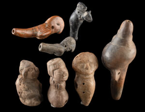Lot 163a, Auction 3/19/2026: Seven Mesoamerican & Andean Pottery Miniatures