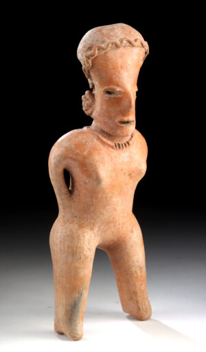 Lot 177, Auction 3/19/2026: Nayarit Pottery Standing Nude Female Figure