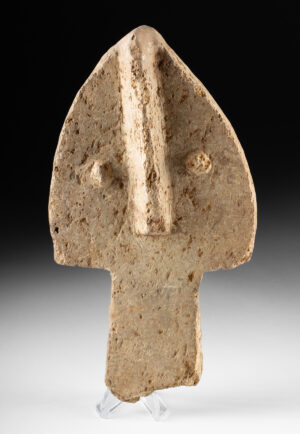 Lot 280, Auction 3/19/2026: Ancient African Niger Bura Ancestral Stone Head Effigy