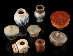 Lot 43, Auction 3/19/2026: Chinese Pottery & Stone Smoking Pipe Bowls & Fittings
