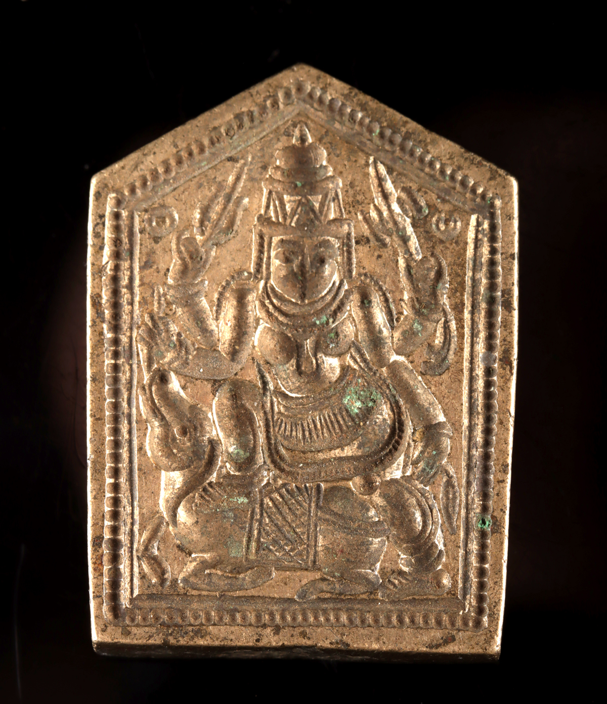 Lot 74, Auction 3/19/2026: Four Indian Hindu Jewelry Pendant Molds of Deities - Image 3
