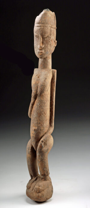 Lot 295, Auction 3/19/2026: Early 20th C. Mali Dogon Wood Nude Female Figure