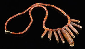 Lot 215, Auction 3/19/2026: Wearable Chimu-Incan Spondylus Shell Necklace
