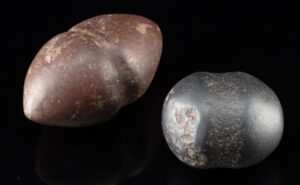 Lot 213, Auction 3/19/2026: Andean Hematite Hammer Stone & Native American Club