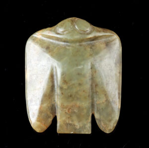 Lot 52, Auction 3/19/2026: Chinese Hongshan Style Nephrite Jade Bird Pendant