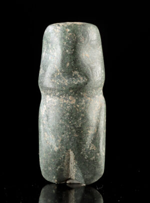 Lot 157, Auction 3/19/2026: Ancient Mezcala Greenstone Anthropomorphic Figure