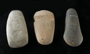 Lot 229a, Auction 3/19/2026: Woodland Period Stone Axe Heads - Group of 3