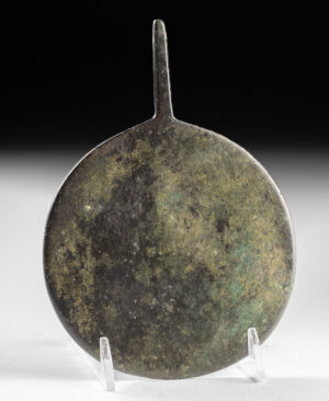 Lot 112, Auction 3/19/2026: Roman Bronze Mirror with Handle