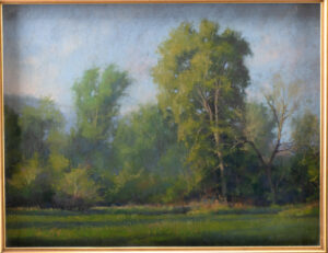 Lot 361, Auction 3/19/2026: Marc Hanson Pastel - "Morning Cottonwood"