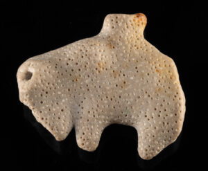 Lot 260, Auction 3/19/2026: Native American Fossilized Coral Animal Carving