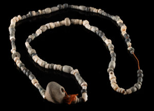 Lot 249, Auction 3/19/2026: Anasazi Stone + Shell Beads & Pottery Spindle Whorl