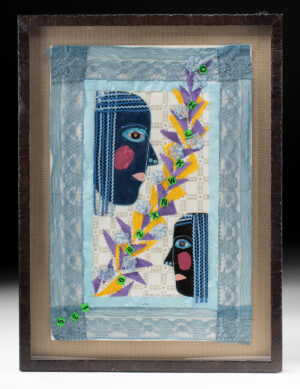 Lot 363, Auction 3/19/2026: Rodolfo Morales Mixed Media Collage (1993)