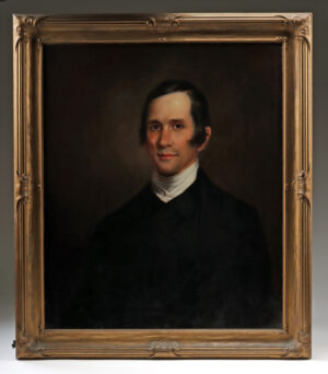 Lot 349, Auction 3/19/2026: 19th C. Portrait Painting of Reverend John Thomas Wheat