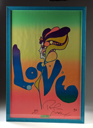 Lot 357, Auction 3/19/2026: Peter Max Pop Art Poster - "Love" (1969)