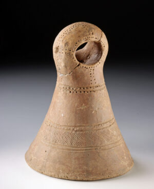 Lot 284b, Auction 3/19/2026: Large African Mali Pottery Bedframe Support Post