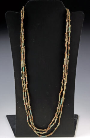 Lot 104a, Auction 3/19/2026: Wearable Egyptian Faience Bead Multistrand Necklace