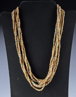 Lot 103a, Auction 3/19/2026: Ancient Egyptian Faience Bead Multi Strand Necklace