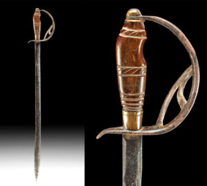 Lot 121b, Auction 4/12/2026: 19th C. Mexican Child's Sword w/ Wooden Hilt