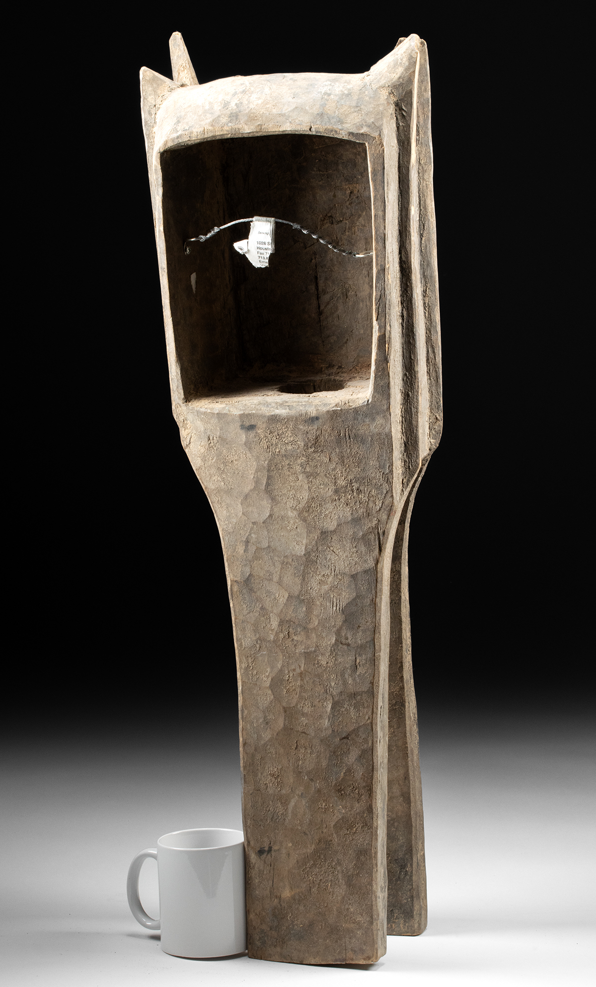 Lot 76, Auction 4/12/2026: Mali Bambara Wood Komo Mask - Ritual Animal Form - Image 3