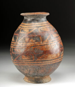 Lot 68a, Auction 4/20/2026: Colombian Narino Footed Vessel, Negative-Resist