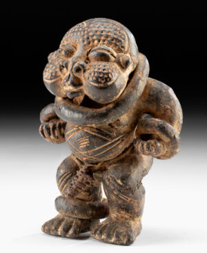 Lot 92, Auction 4/20/2026: Cameroon Pygmy Guardian Figure with Scarification