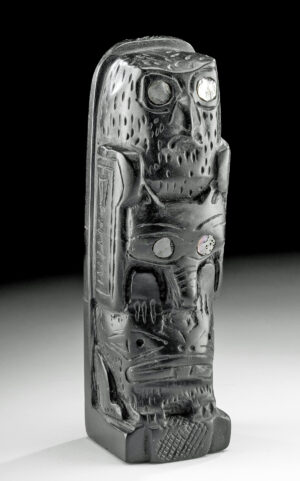 Lot 38, Auction 4/20/2026: Early First Nations Haida Argillite Totem Pole