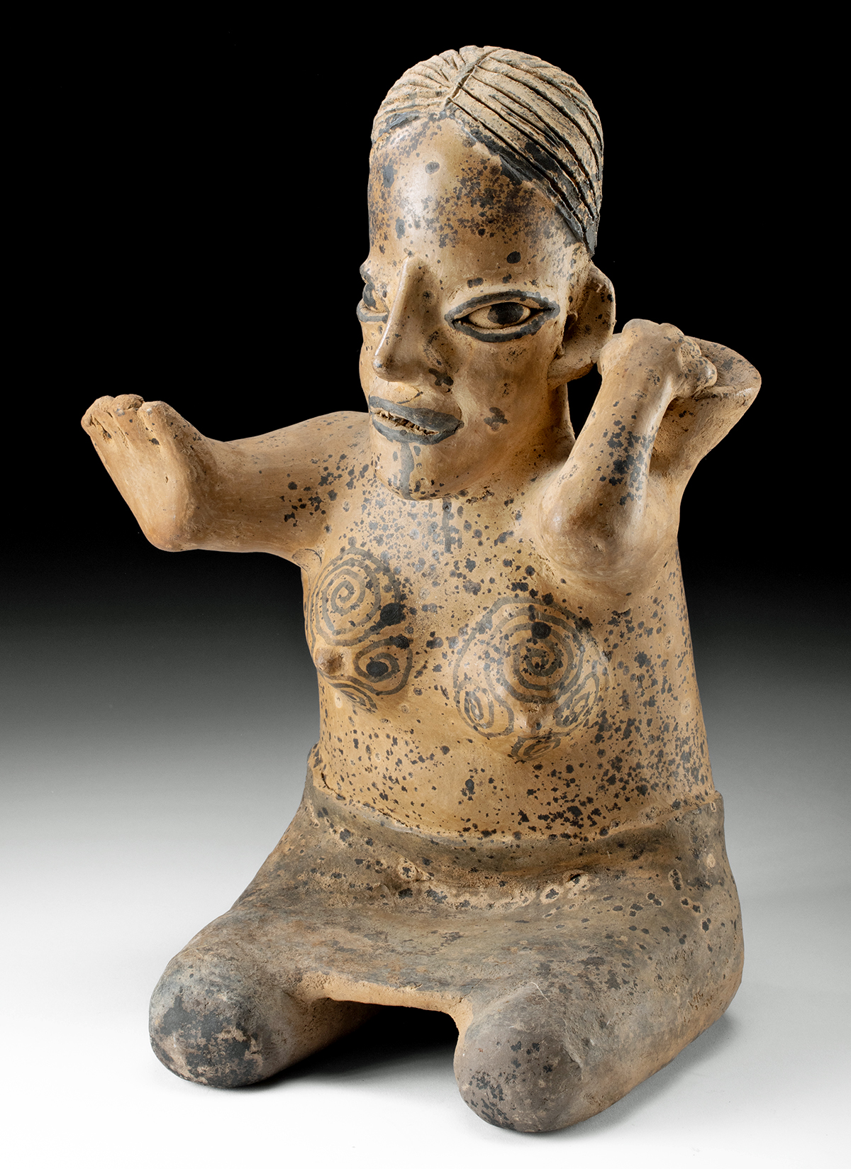 Lot 50c, Auction 4/12/2026: Impressive Jalisco Bichrome Female w/ Tattooed Breasts