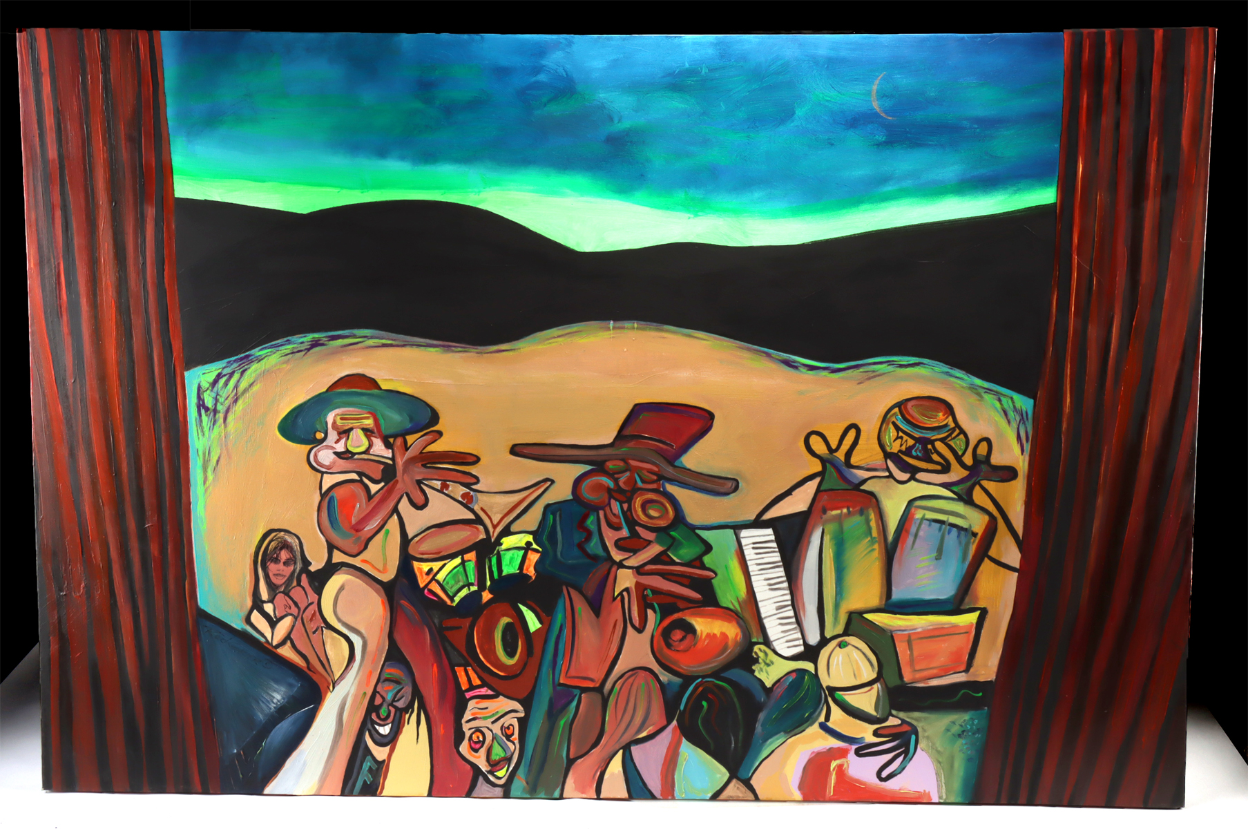 Lot 261, Auction 4/3/2026: Rod Grier Painting - "Rocky Mountain Jazz" (2003)