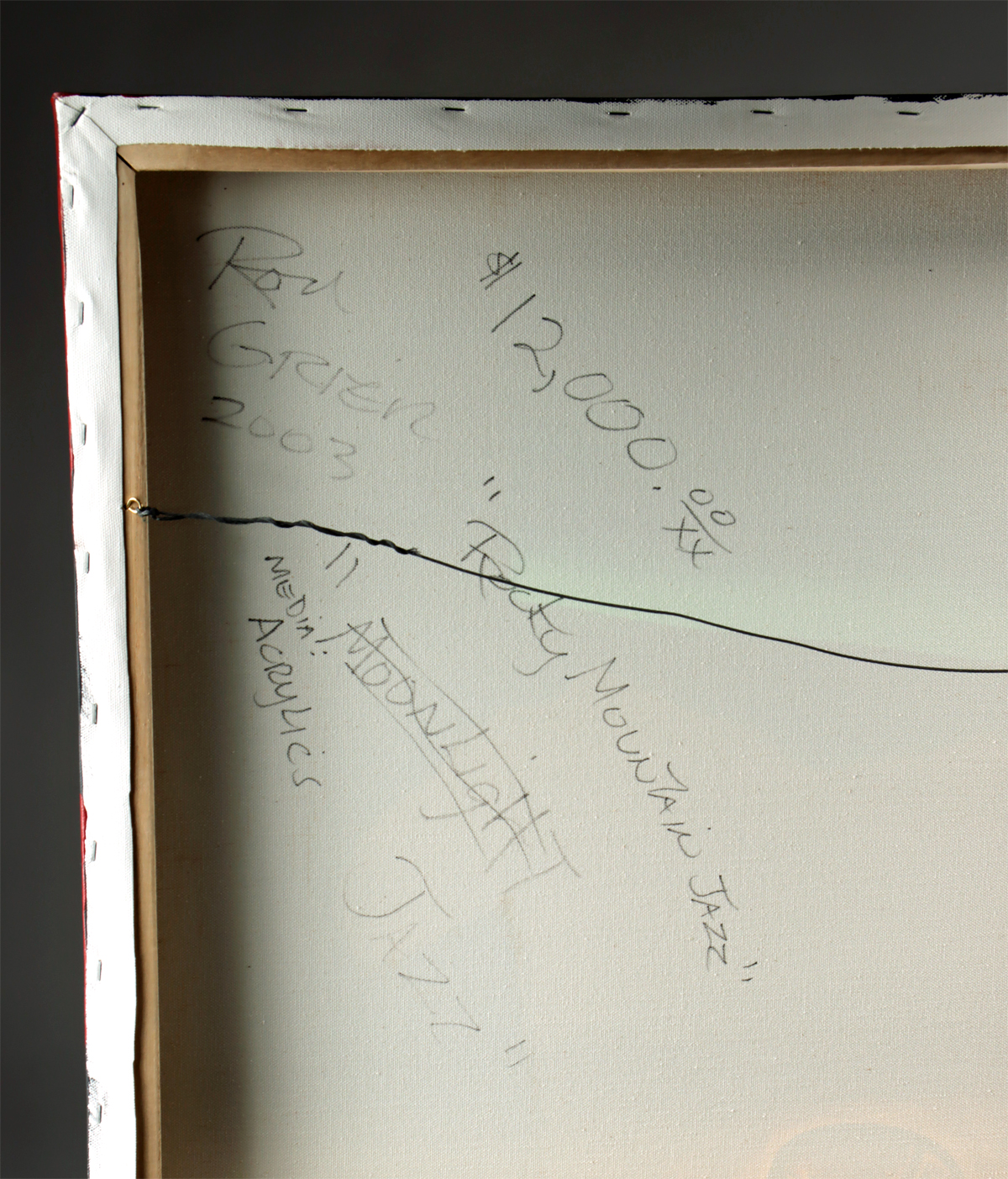 Lot 261, Auction 4/3/2026: Rod Grier Painting - "Rocky Mountain Jazz" (2003) - Image 4