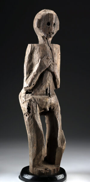 Lot 116, Auction 4/12/2026: Borneo Dayak Wood Ancestor Guardian Figure