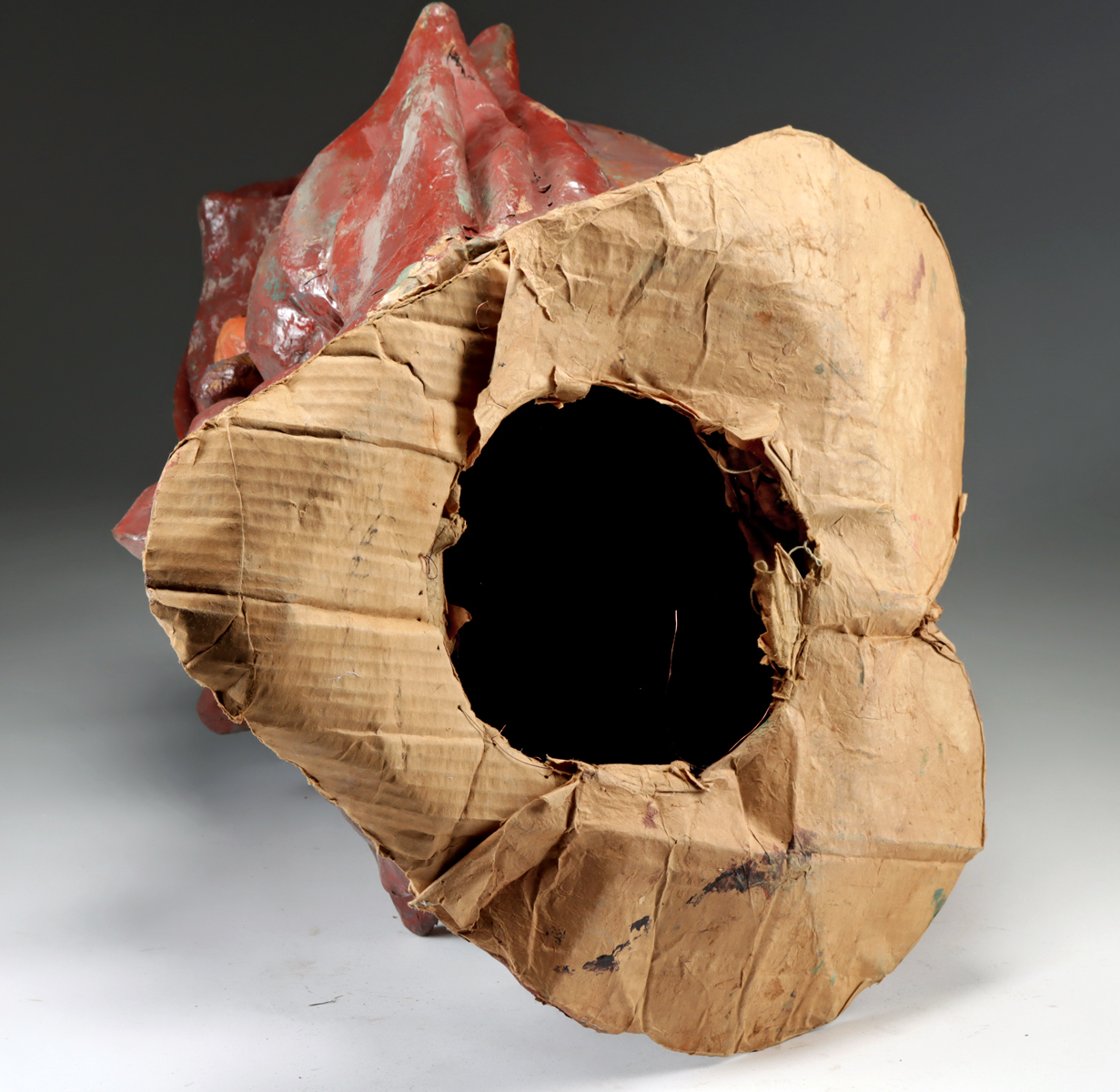 Lot 76b, Auction 4/12/2026: 1980s African Papier-Mache Carnival Mask Devil - Image 5