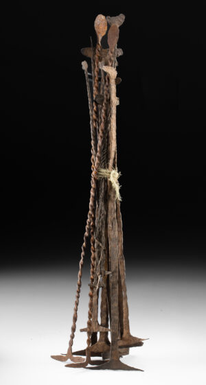 Lot 76c, Auction 4/12/2026: African Kissi Iron Pennies, Long Rod Currency Pieces