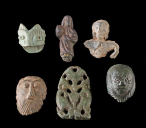 Lot 86, Auction 4/12/2026: Roman / Medieval Bronze Faces & Amulets (6 pcs)