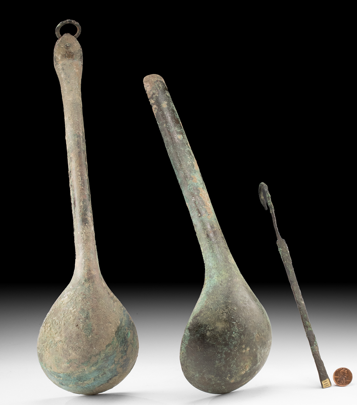Lot 100a, Auction 4/12/2026: Ancient Bronze Chinese Han Ladles & Roman Spatula - Image 3