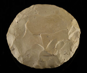 Lot 79, Auction 4/20/2026: Neolithic North African Circular Flint Blade Tool