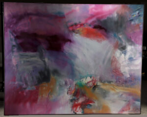 Lot 257, Auction 4/20/2026: Lynn Heitler Painting - Abstraction (1979)