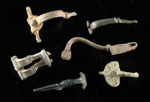 Lot 155, Auction 4/20/2026: Roman Bronze and Brass Fibulae - Set of 6