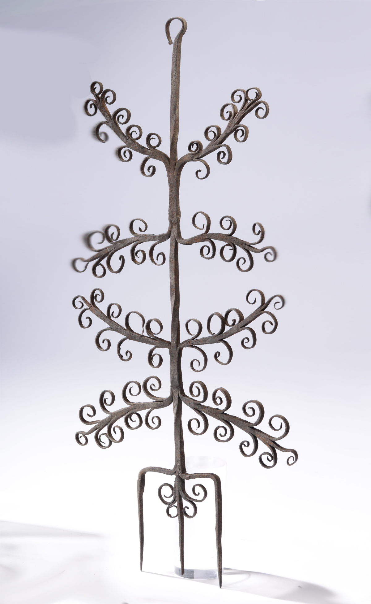 Lot 145, Auction 4/12/2026: Wrought Iron Scrolling Hearth Rack Hooks & Tools - Image 3