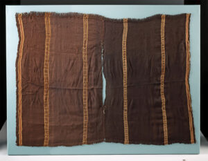 Lot 119a, Auction 4/12/2026: Pre-Columbian Camelid Wool Poncho, Patterned Registers
