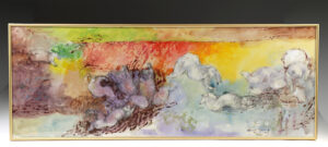 Lot 308, Auction 4/20/2026: Yang Yang Mixed Media Painting w/ Inscription (2016)