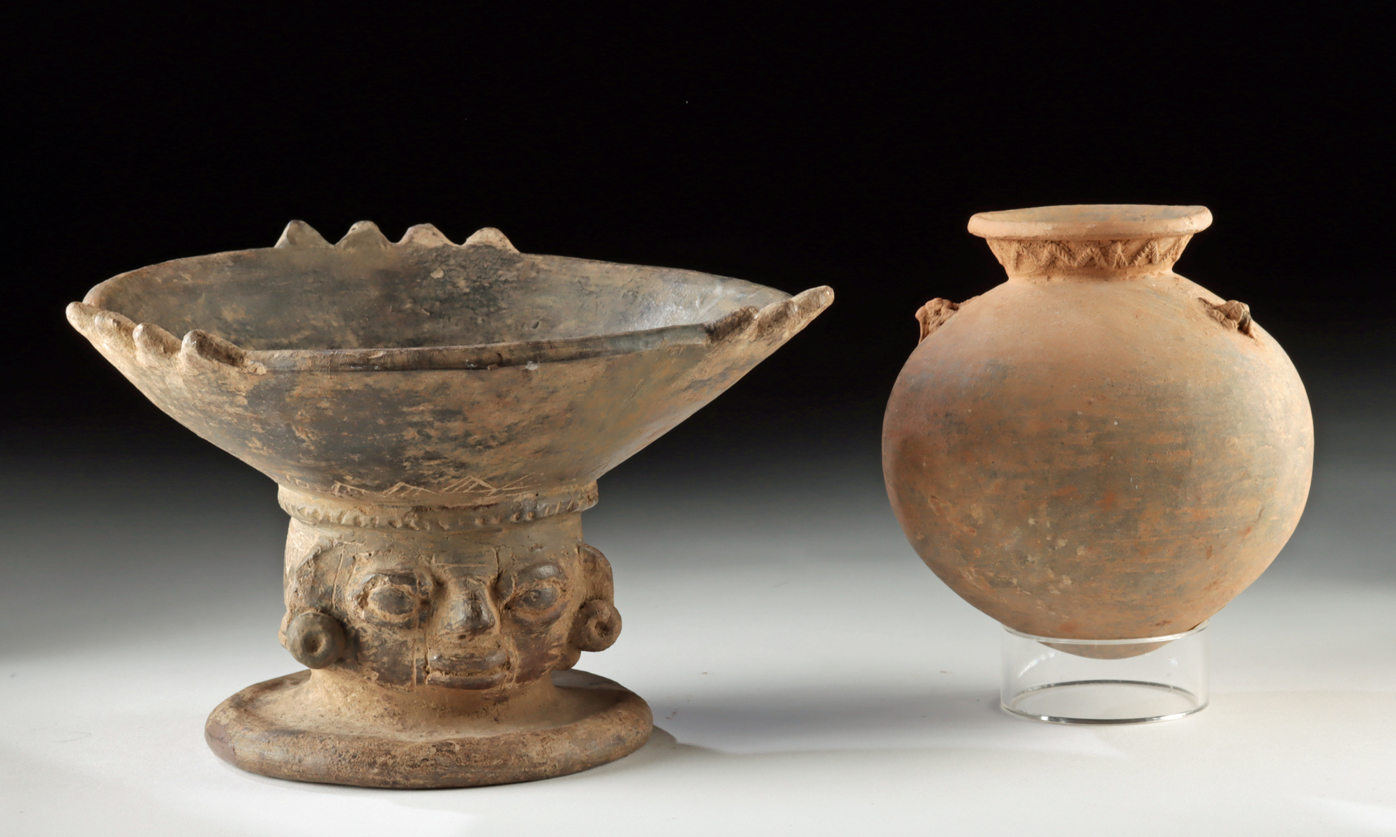 Lot 65c, Auction 4/12/2026: Costa Rican Nicoya Rattle Dish + Chiriqui Vessel - Image 3