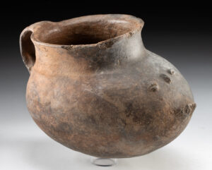 Lot 74, Auction 4/20/2026: North Chile Diaguita Slipper Vessel w/ Applied Face