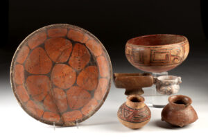 Lot 47, Auction 4/20/2026: 6 Nicoya, Narino, Colima, Maya & Tiahuanaco Vessels