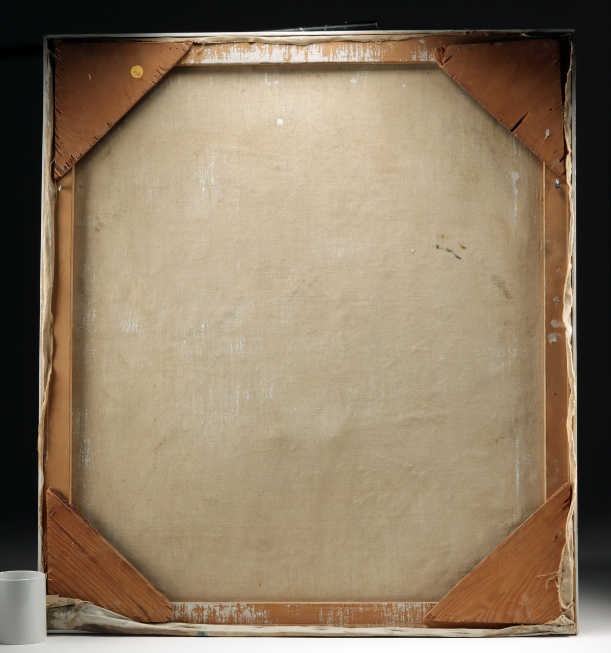 Lot 156, Auction 4/12/2026: Edith Kramer Painting - Man in a Machine Shop (1955) - Image 4