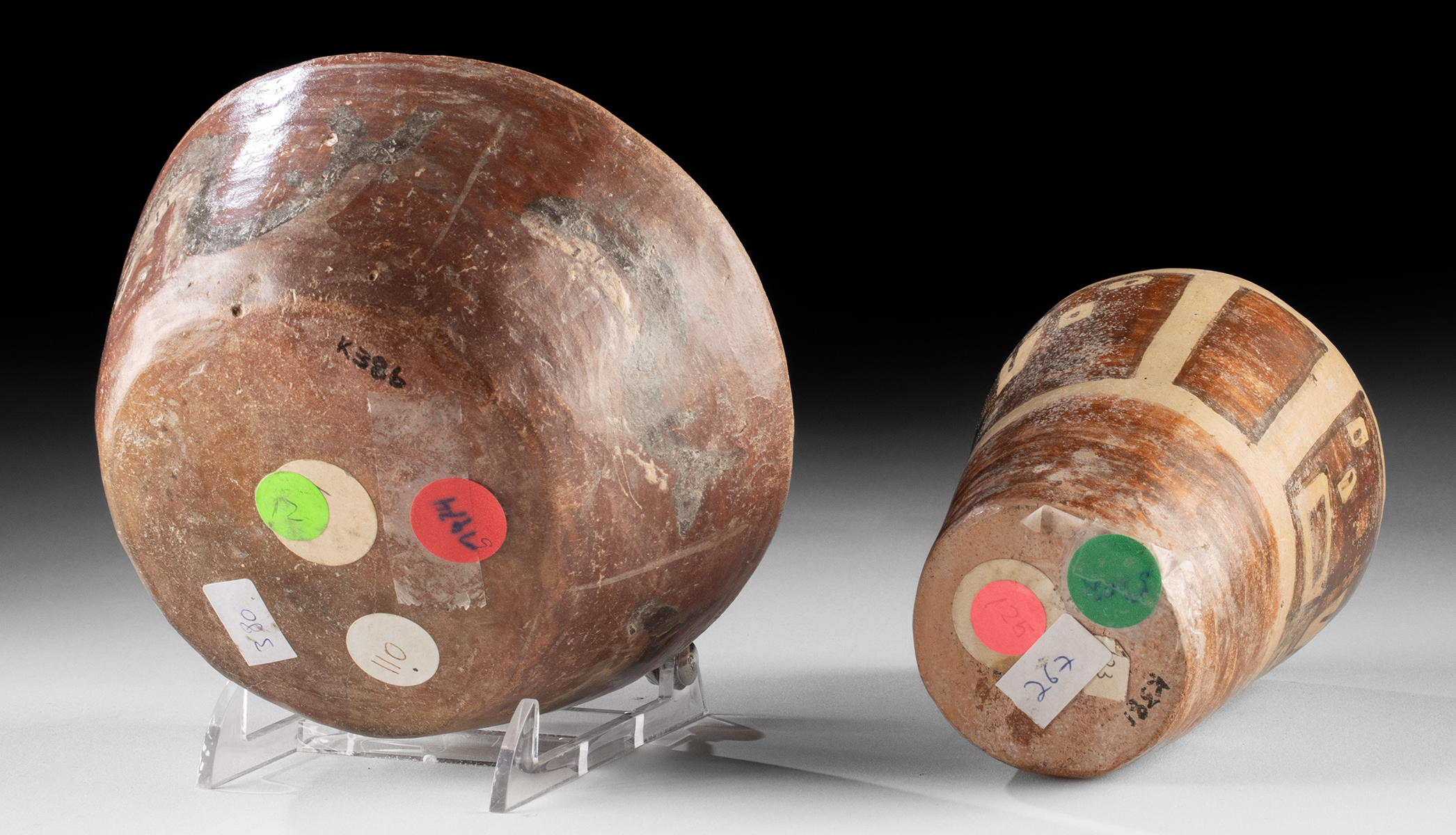 Lot 67b, Auction 4/12/2026: Nazca Pottery Bowl & Huari Kero, ex-Museum - Image 3